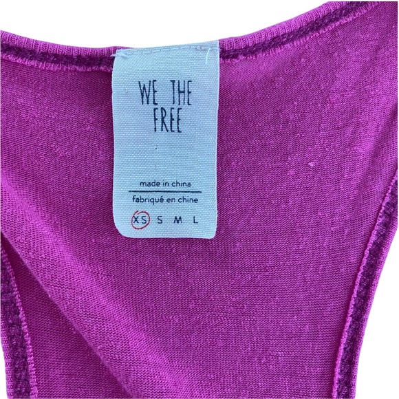 Free People Karmen Sleeveless Layer Tank Top Pink XS OB584638 - Picture 7 of 10